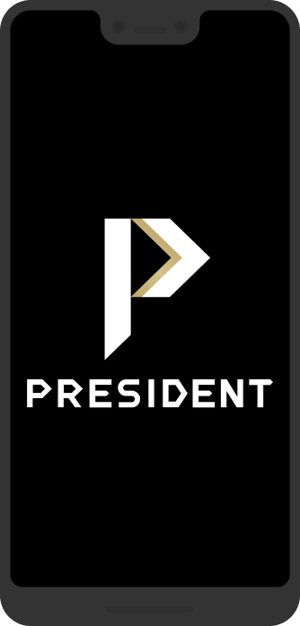Presidentロゴの映るmockup